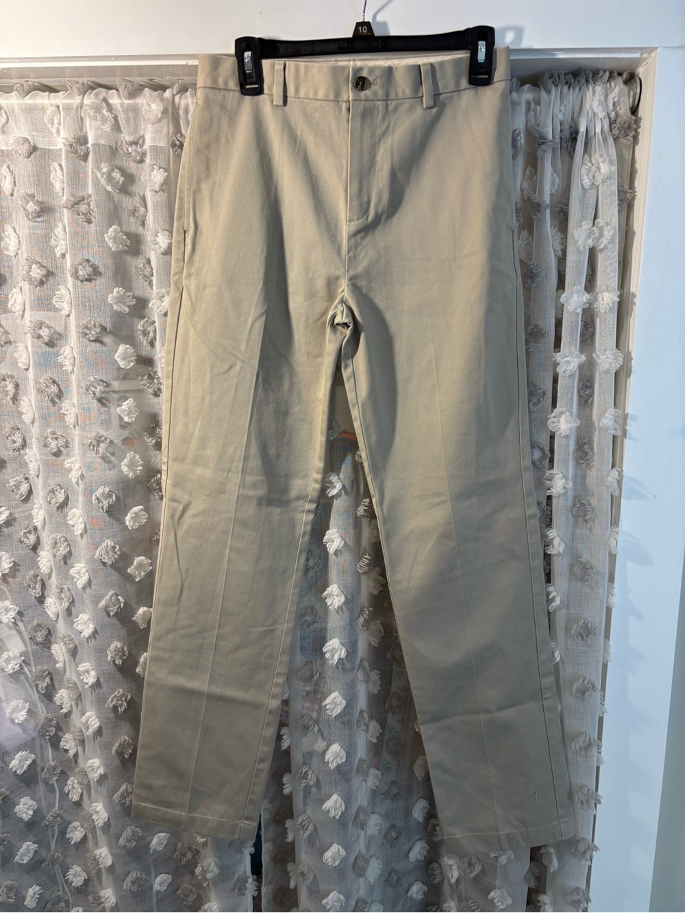 Brooks Brothers Beige Straight-Leg Chinos